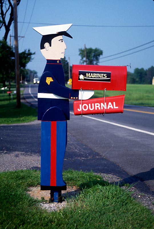 US Marine mailbox holder 